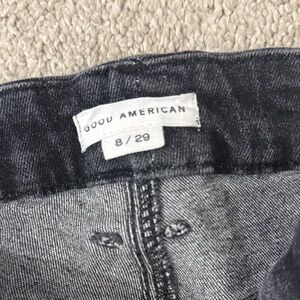 Good American Charcoal Denim Jeans